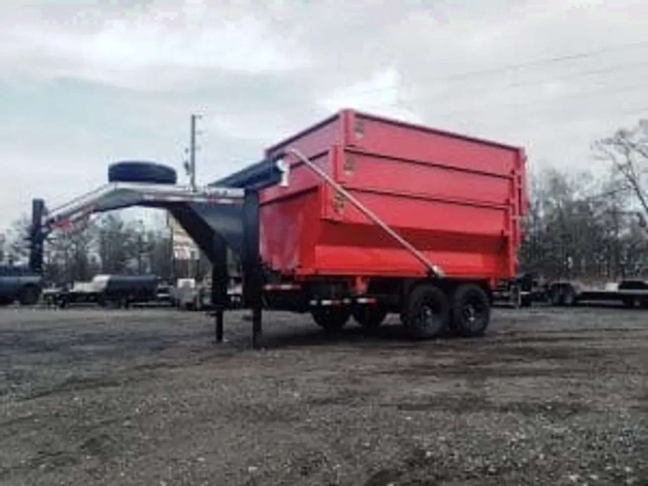 Dump Trailer 2025 X U-dump GN roll off dump trailer pkg w cans dumpster hauloff Dump Trailer-DUMPROLLGN12-010874-v3