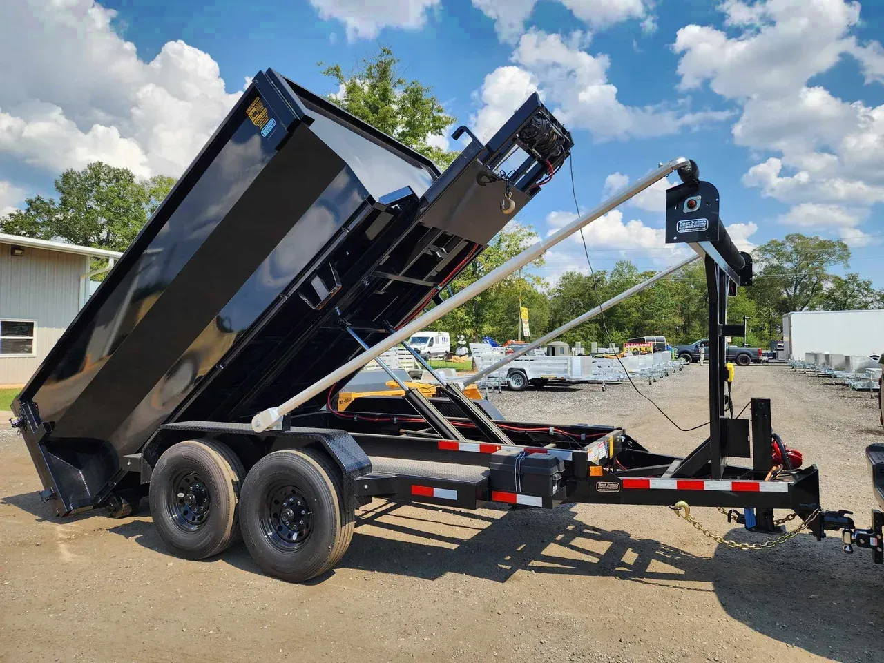 Dump Trailer 2025 X U-dump BP roll off dump trailer pkg w/2-12y cans dumpster hauloff Dump Trailer-UDUMPROBP12-011317-PKG-v3