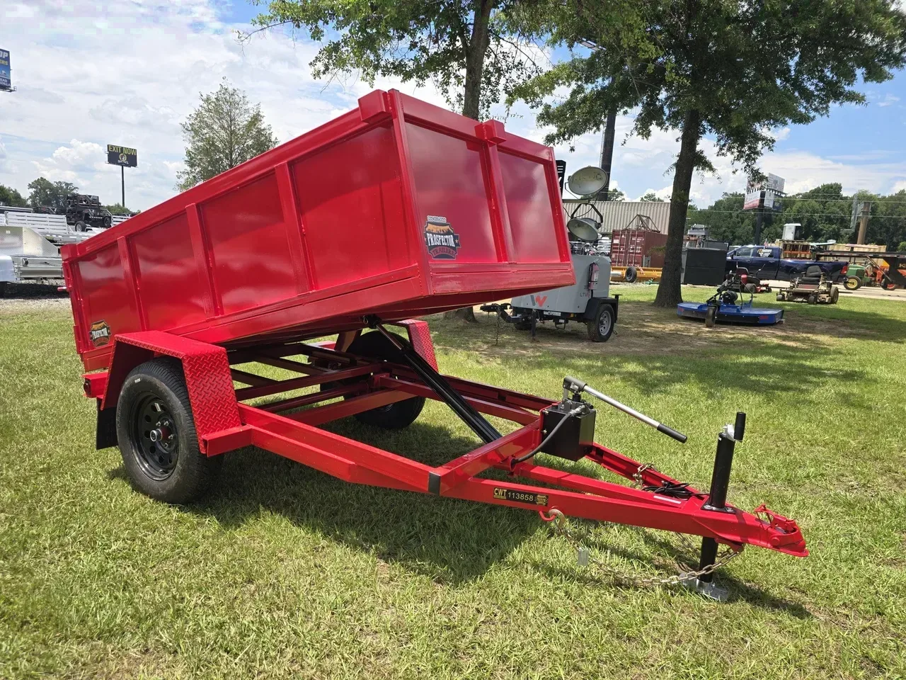 Dump Trailer 2027 4X8 Prospector Trailers 4×8 3K Manual Lift Dump Trailer With 24′ Sides -dump408-113858 4 ft. x8 ft.