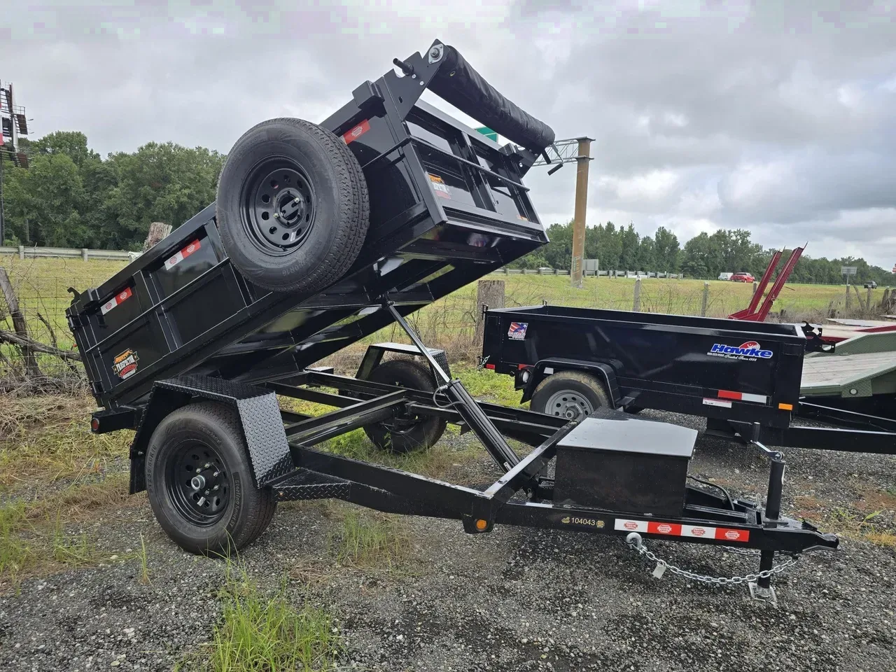 Dump Trailer 2027 5X8 Prospector Trailers 5×8 Single Axle 6K Small Dump Trailer With Brakes -dump508-113856 5 ft. x8 ft.