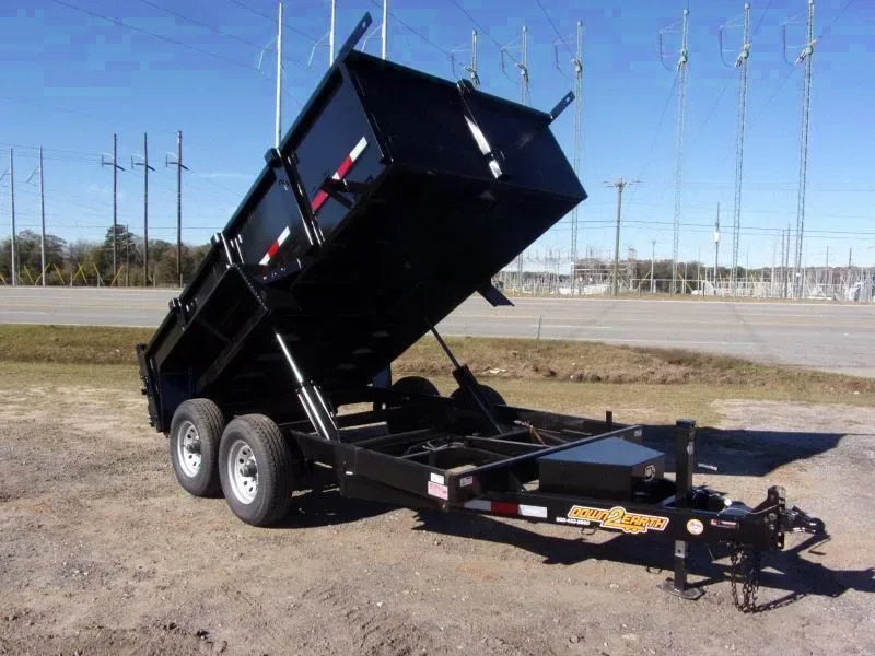 6x12 24" high side 10k Low Pro Dump Trailer