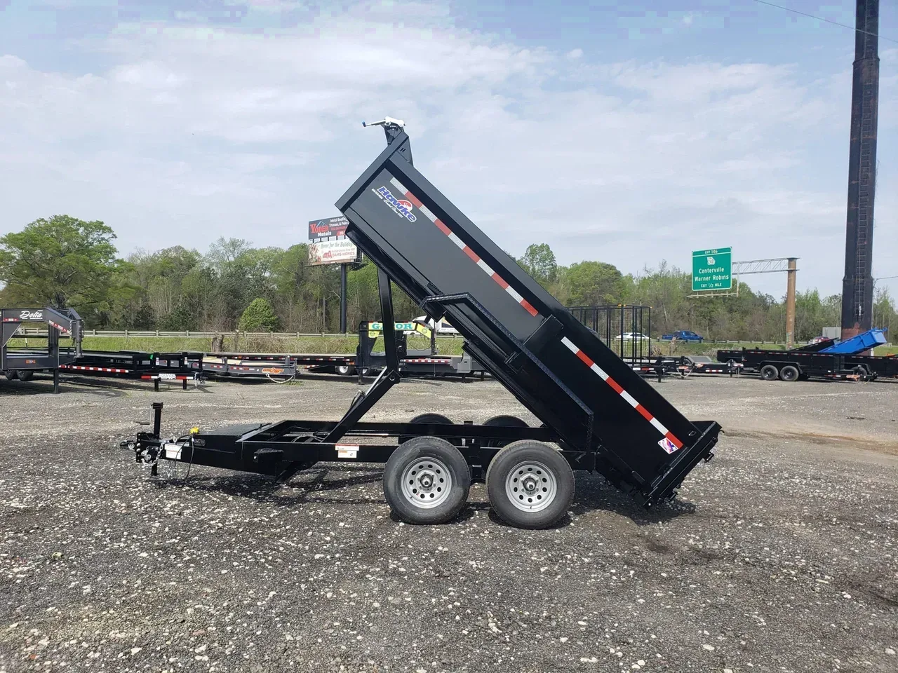 Dump Trailer 2025 6X12 Hawke Trailers 6×12 hawke series dump trailer 10k 2 ‘ High Sides -Dump612-002160 6 ft. x12 ft.