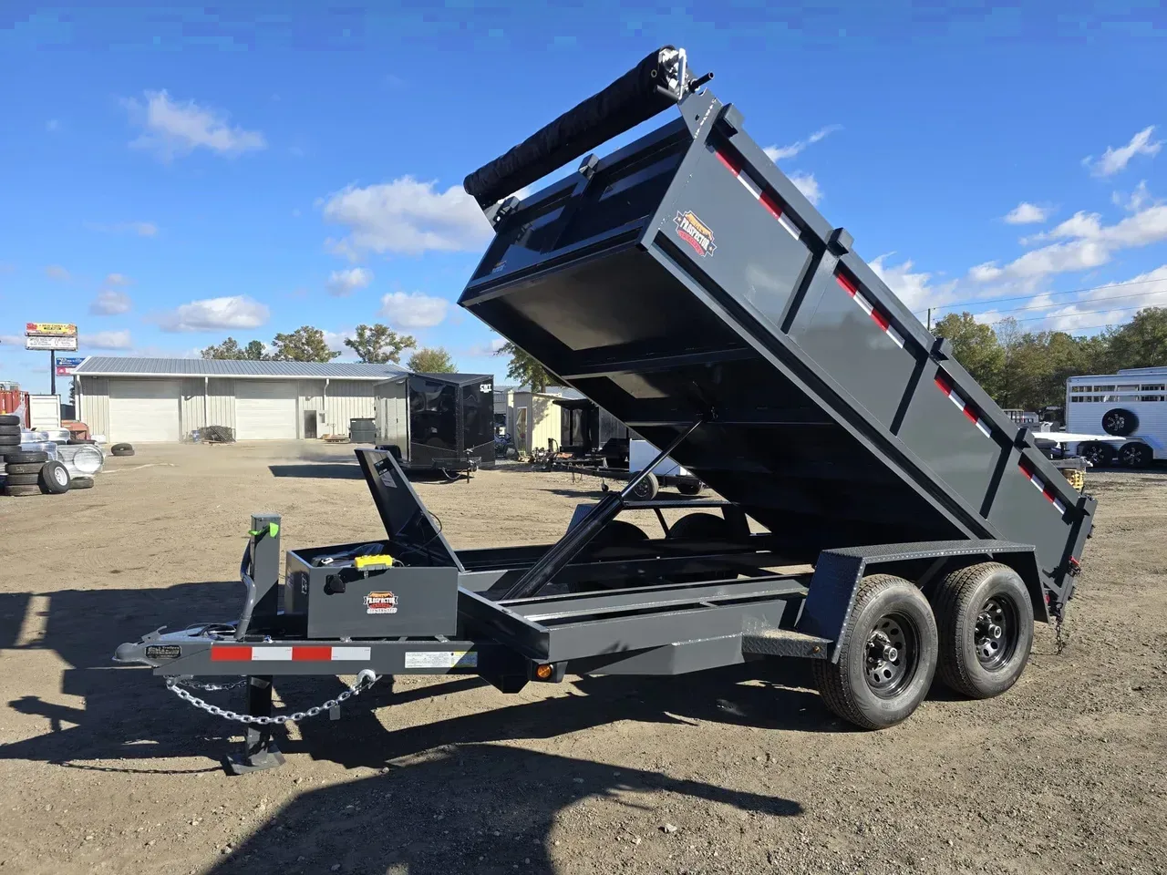 Dump Trailer 2026 6X12 Prospector Trailers 6×12 Tandem Axle 10K Dump Trailer -Dump612-109680 6 ft. x12 ft.