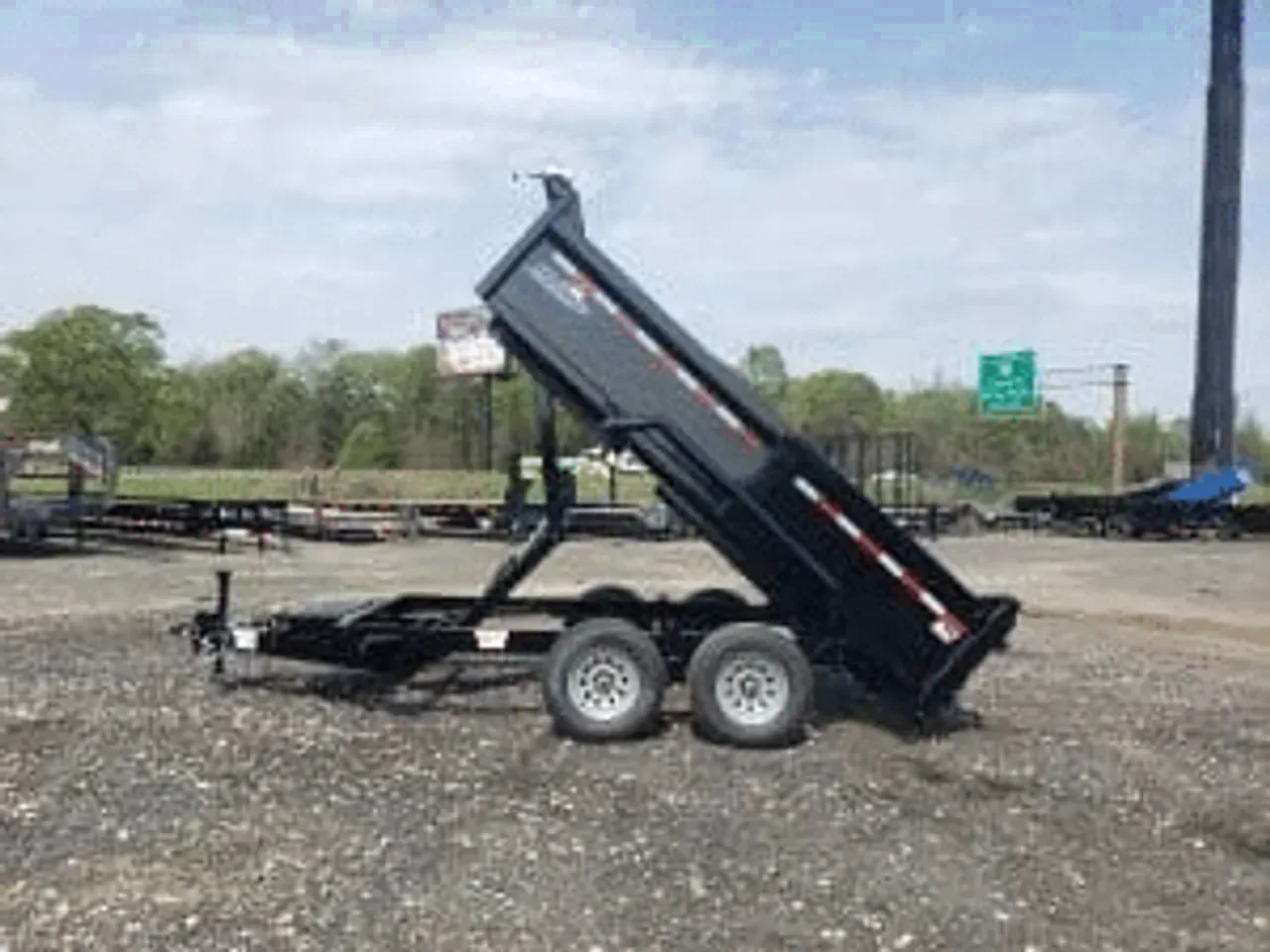 Dump Trailer 2026 6X12 Hawke Trailers 6×12 hawke series dump trailer 10k 2 ‘ High Sides -Dump612-000312 6 ft. x12 ft.