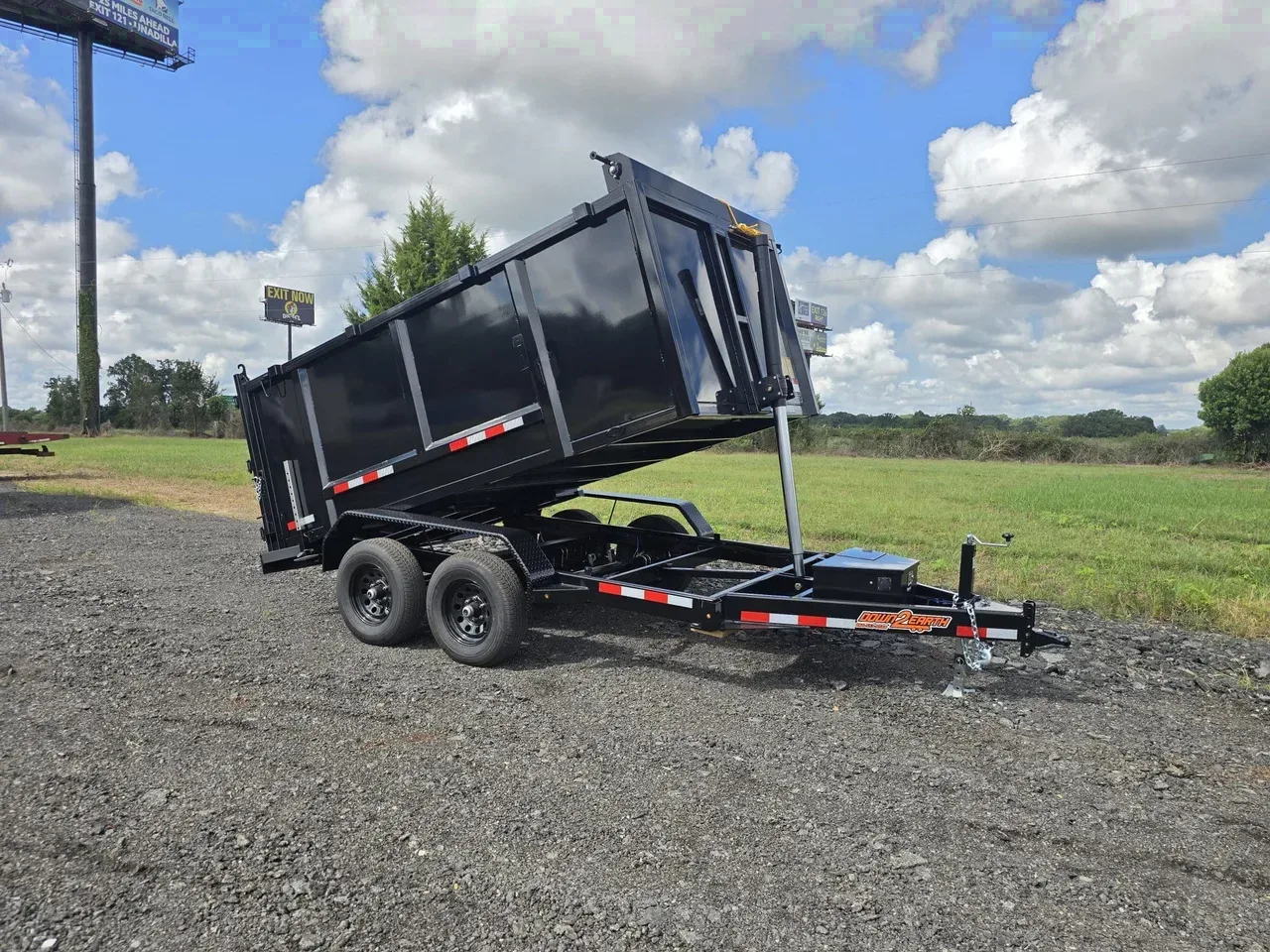 Dump 2027 6X12 Down 2 Earth Trailers 6×12 10K Telescopic Dump Trailer With 48″ Sides