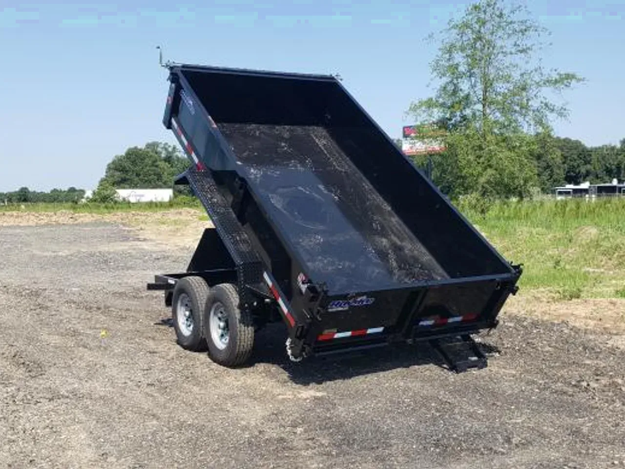 Dump Trailer 2026 7X12 Hawke Trailers 7×12′ Tandem Axle 7K 24″ high side Low Pro Dump Trailer -DUMP712-000574 7 ft. x12 ft.