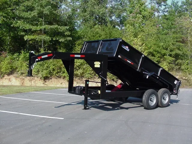 2025 Hawke 7x14 Yellow Low Pro Dump Trailer for Sale