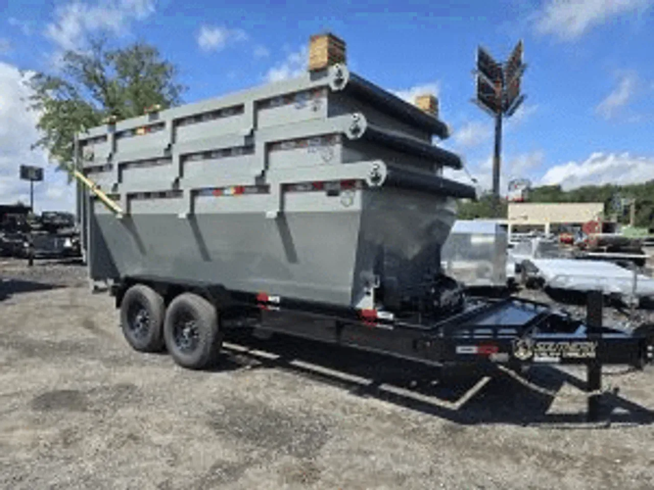 Dump Trailer 2025 7X14 Southern Utility Trailers 14′ Roll Off Trailer 3 Bin Package -ROLLOFF-001658 7 ft. x14 ft.