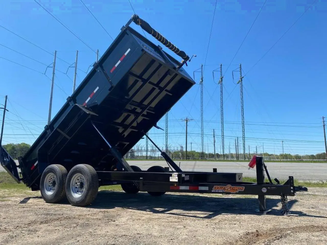 Dump Trailer 2026 7X14 Down 2 Earth Trailers 7×14 24″ high side 14k Dump Trailer Twin Cylinder -DUMP714-132042 7 ft. x14 ft.