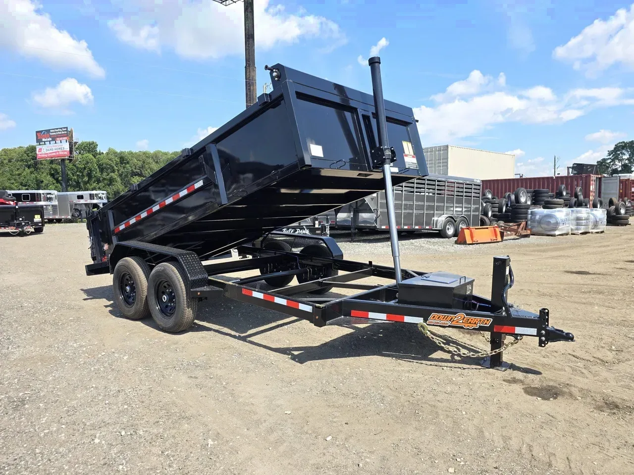 Dump Trailer 2026 7X14 Down 2 Earth Trailers 7X14 14K Telescopic Dump Trailer With 24″ Sides -DUMP714-132506 7 ft. x14 ft.