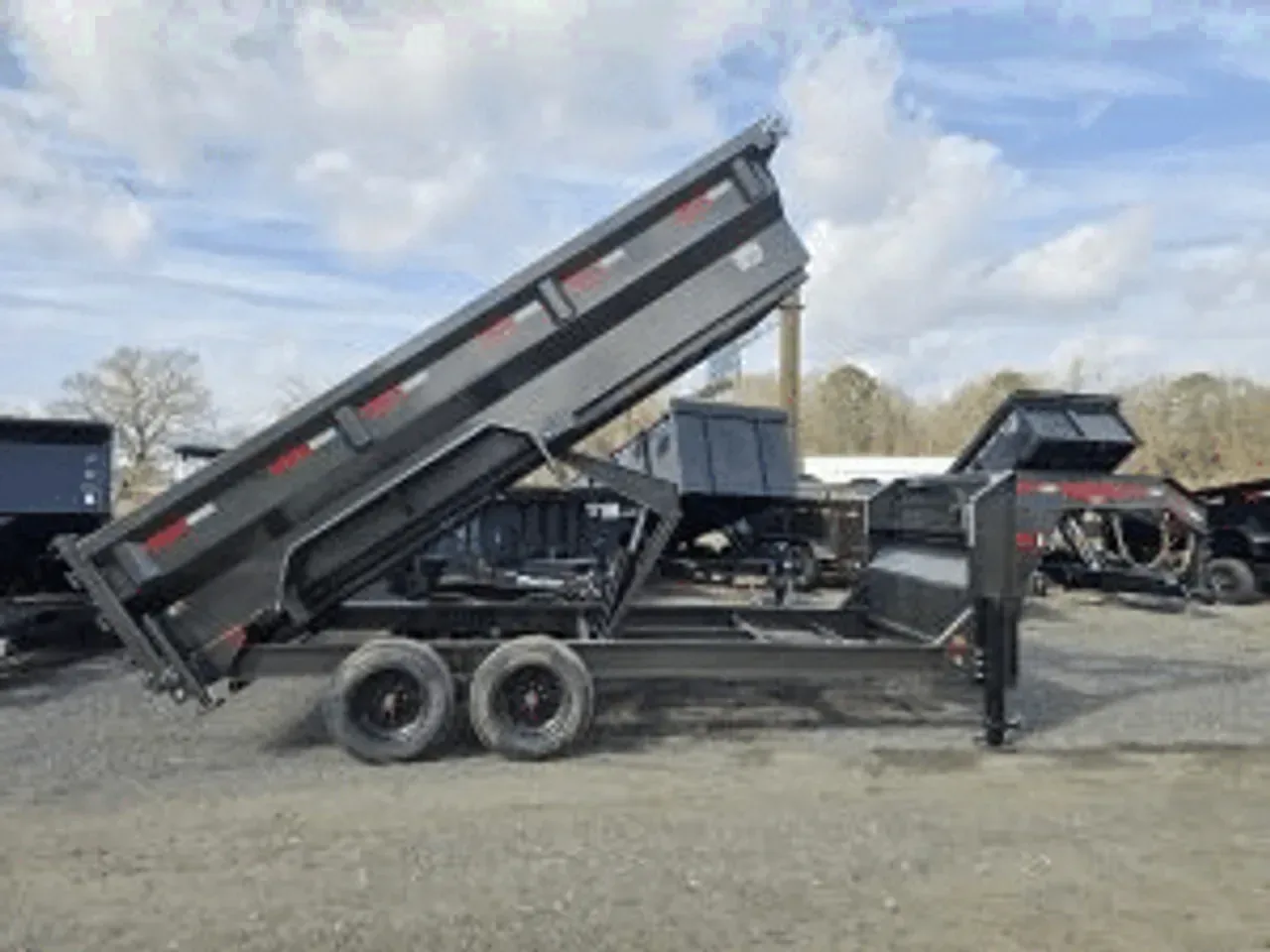 Dump Trailer 2026 7X16 MAXXD Trailers 7X16 17.5K Scissor lift Dump Trailer With 36′ Flared Sides -DUMPGN716-DJX-141033 7 ft. x16 ft.
