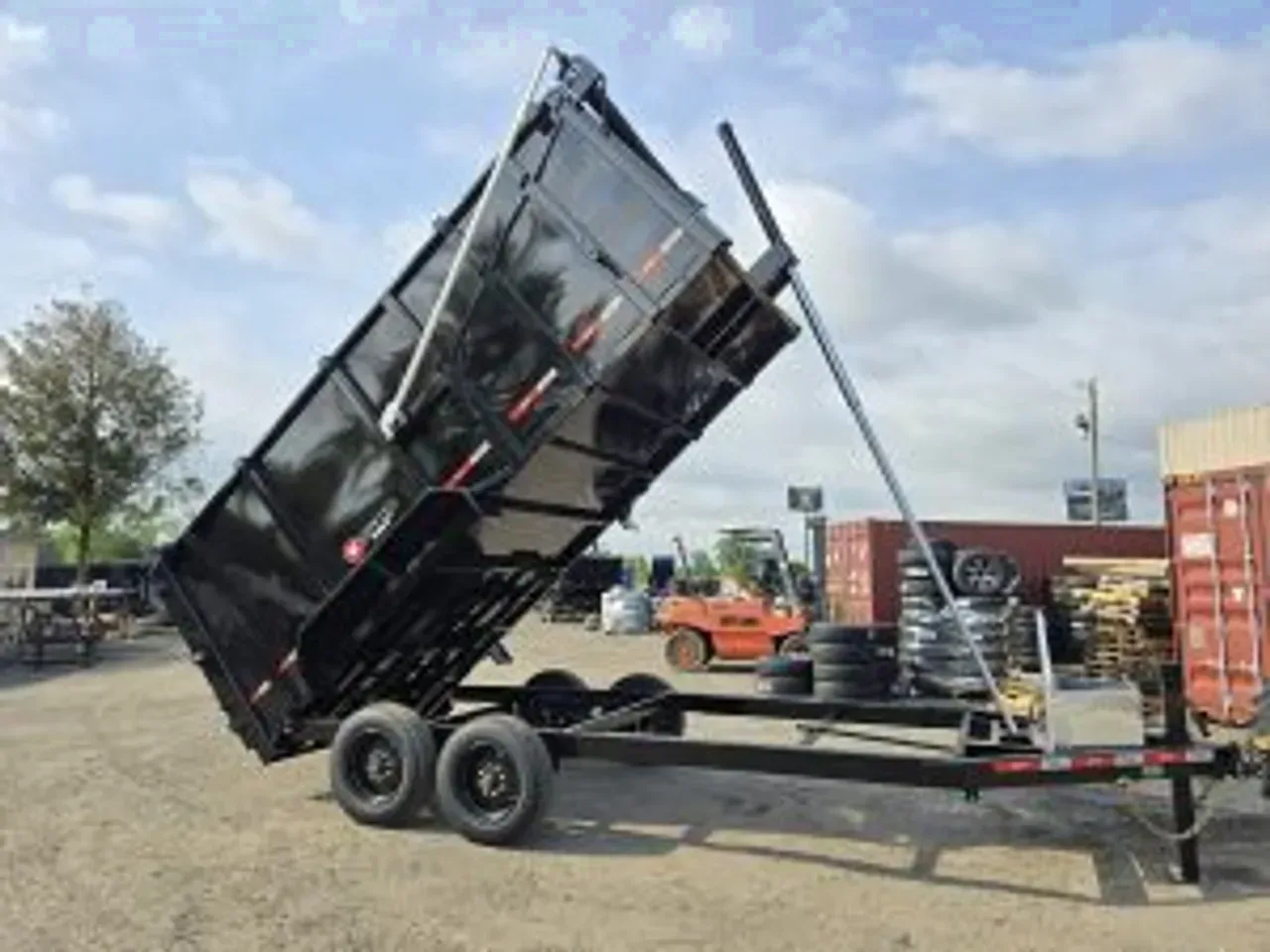 Dump Trailer 2025 7X16 U-dump 7×16′ 67″ Side Wall Telescopic Dump Trailer Dump Trailer-dump716T-011558 7 ft. x16 ft.