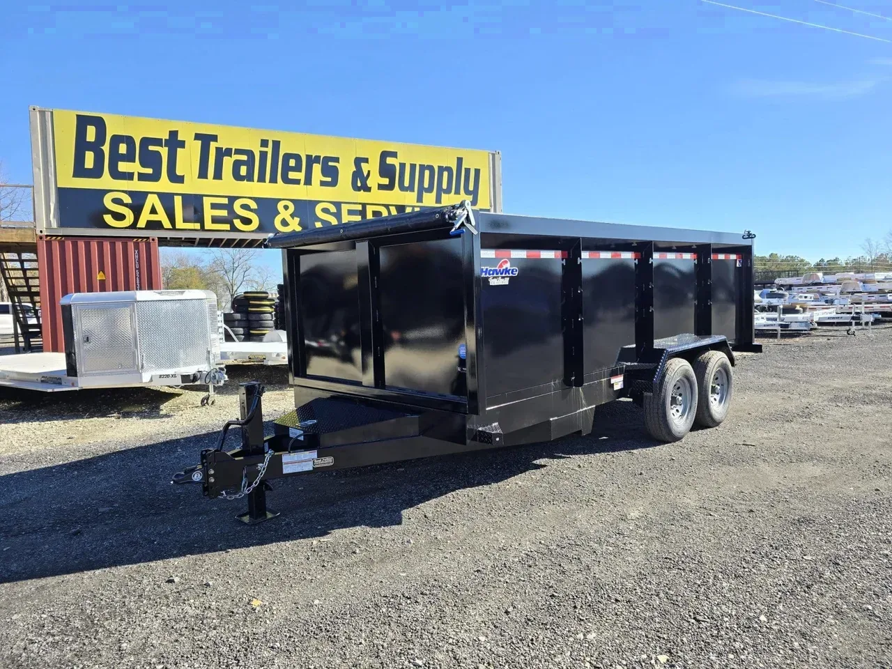 Dump Trailer 2026 7X16 Hawke Trailers 7X16′ 48″ High Side Dump Trailer 14k -DUMP716-001266 7 ft. x16 ft.