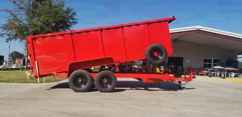 Down 2 Earth Trailers 7x16 48" high side 14k Dump Trailer