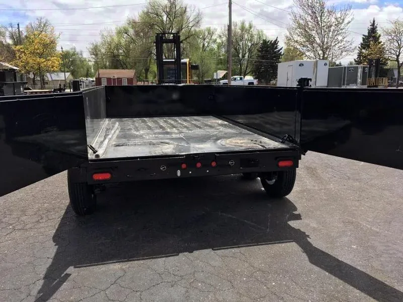 7x14 w/Scissor Lift Hoist Dump Trailer