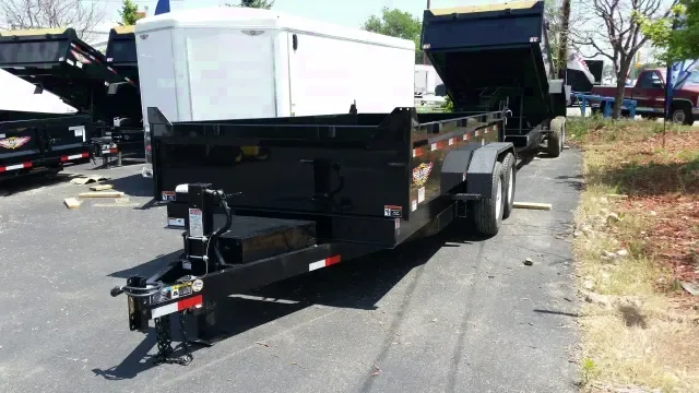 14ft Dump Trailer w/Lockable Tool Box