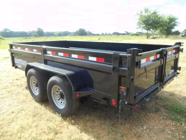 14ft Bumper Pull Black  Dump Trailer