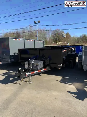 Powerful 2025 Black 6x12 Tandem Axle Dump Trailer