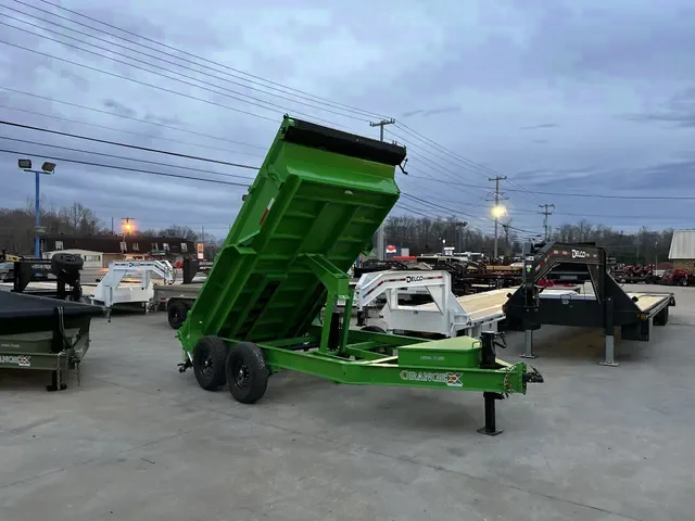 2025 RawMaxx 7x12 14K Dump Trailer with Tarp & Ramps