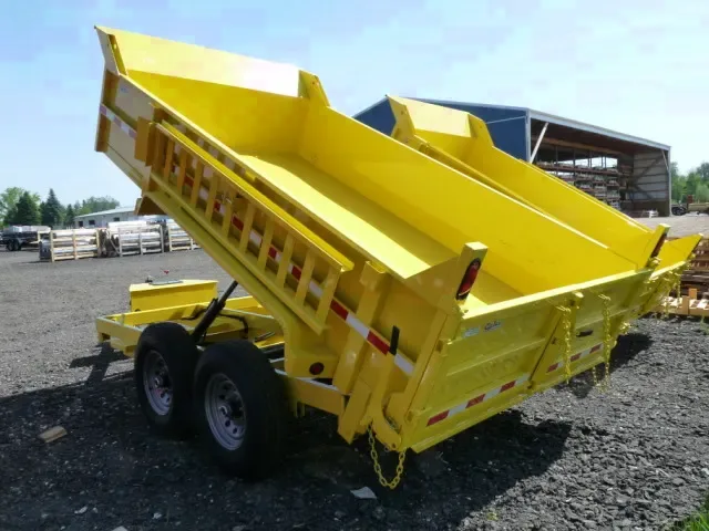 Yellow 12ft TA Dump Trailer