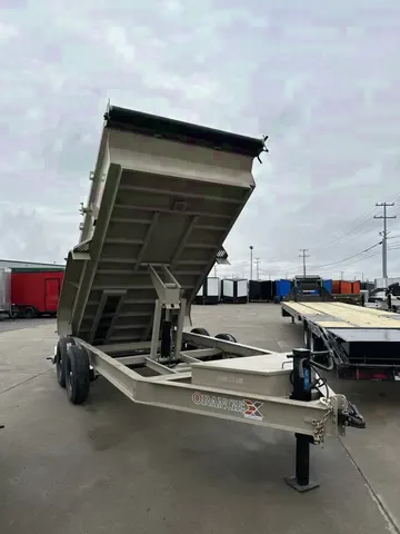 2025 RawMaxx 7x14 7-Ton Beige Dump Trailer with Powered Jack - Your Offer?