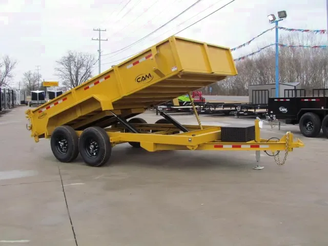 2025 Dump 7x14 Trailer - 7-Ton - Yellow - Make Offer