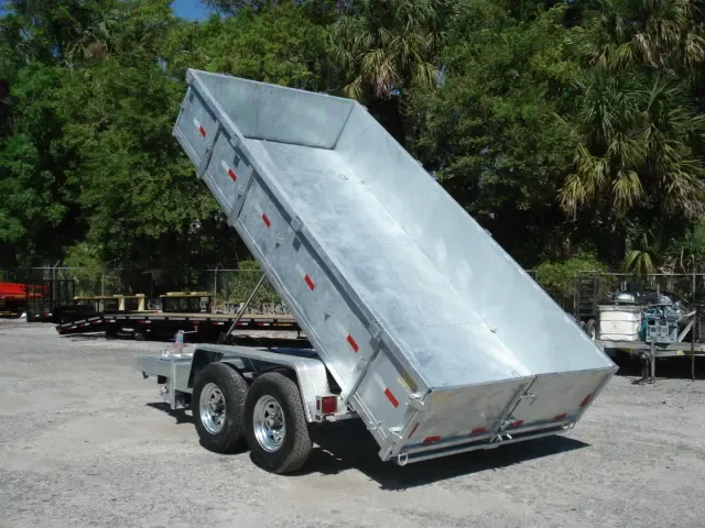 14 ft Silver Low Profile Extra Wide Dump