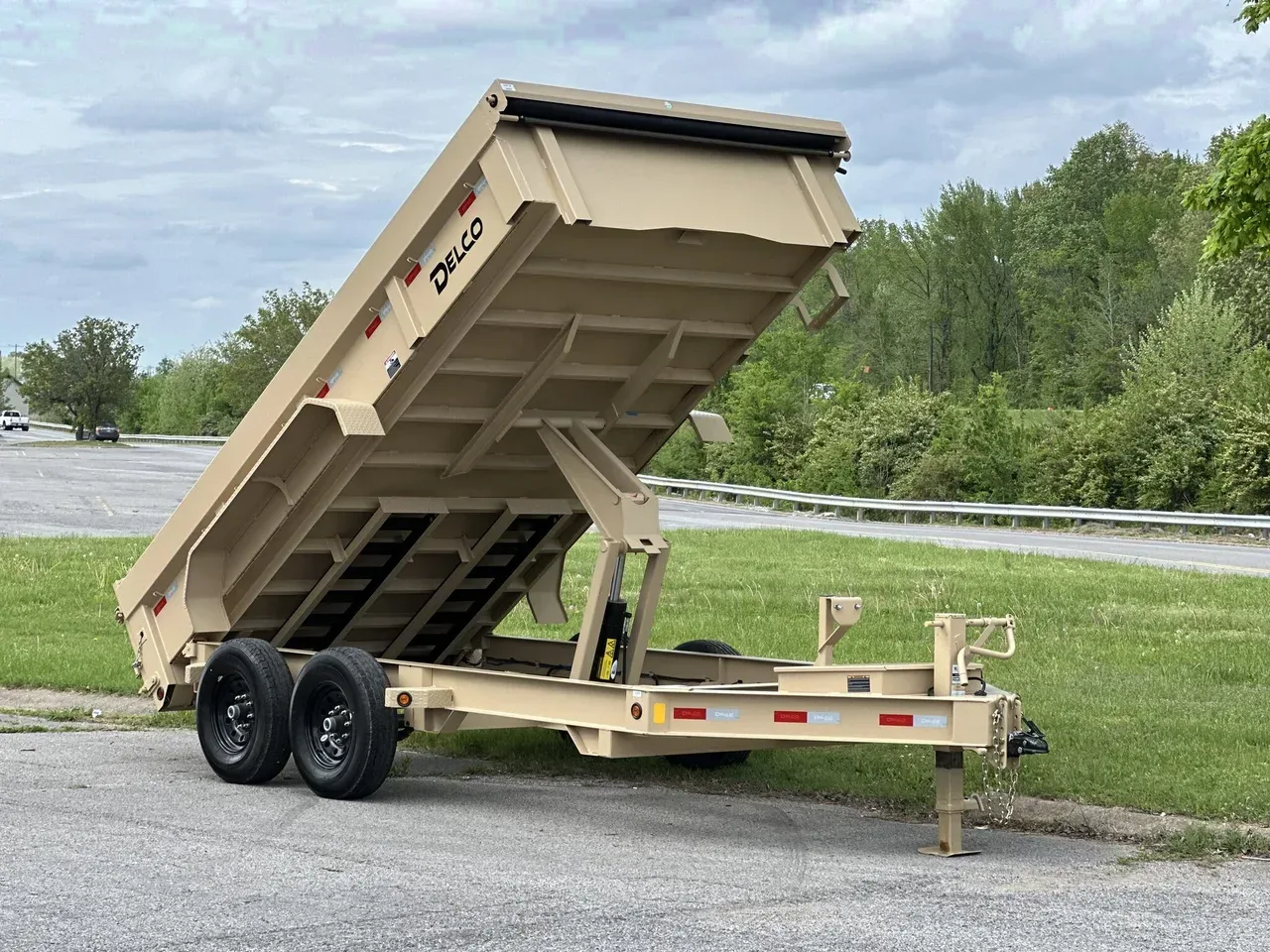 032715 - 2024 Delco 7x14 14k LowPro Dump Dump Trailer