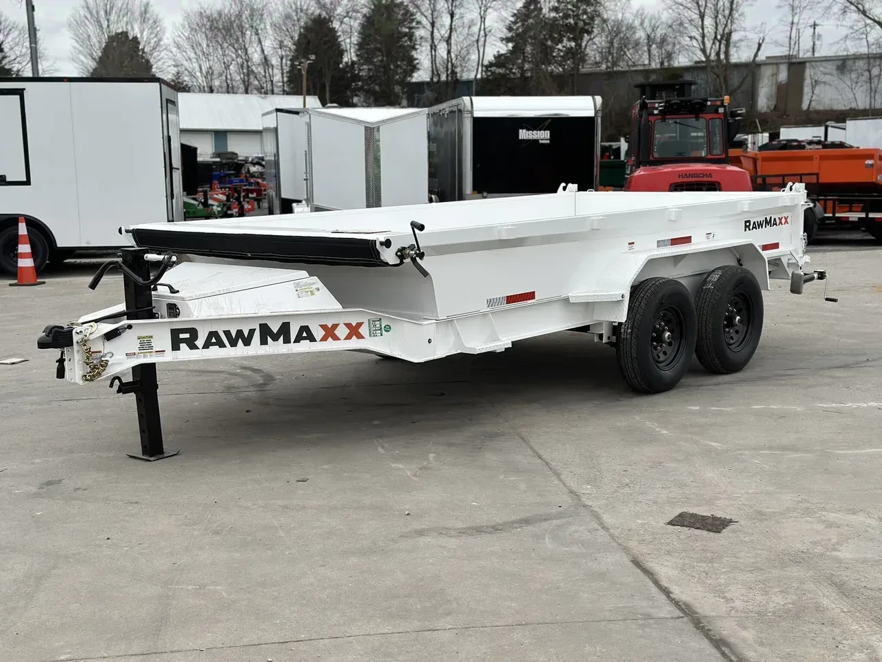 116439 - 2025 RawMaxx 7x14 14k LowPro Dump Dump Trailer