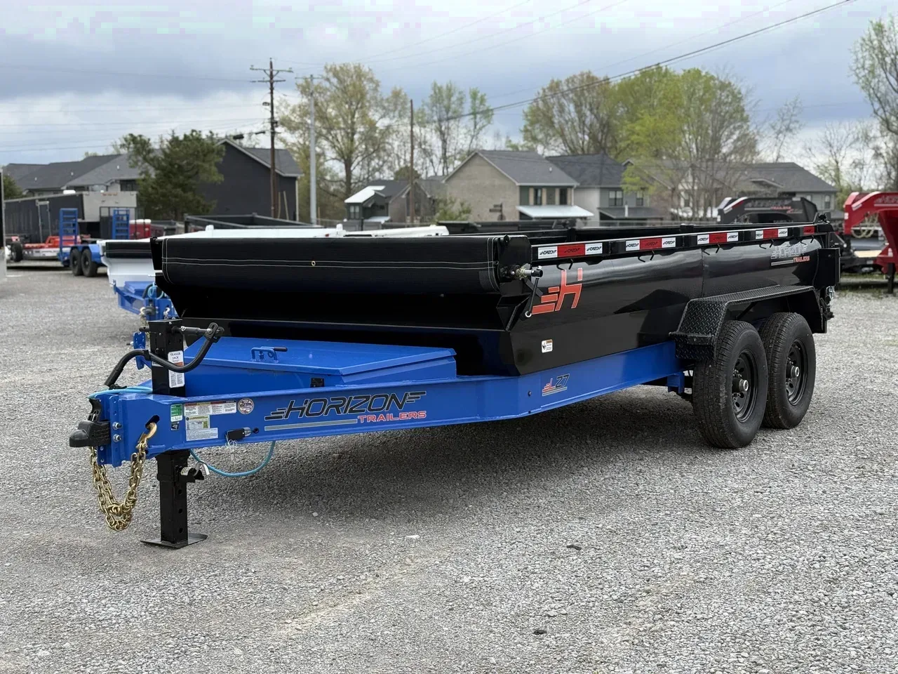 008885 - 2025 Horizon Trailers LZ7 14' 14K Dump Dump Trailer