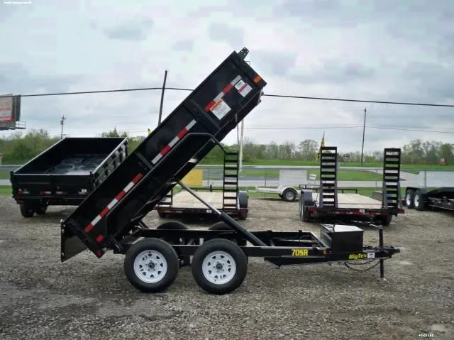 10ft Black Steel Dump Trailer