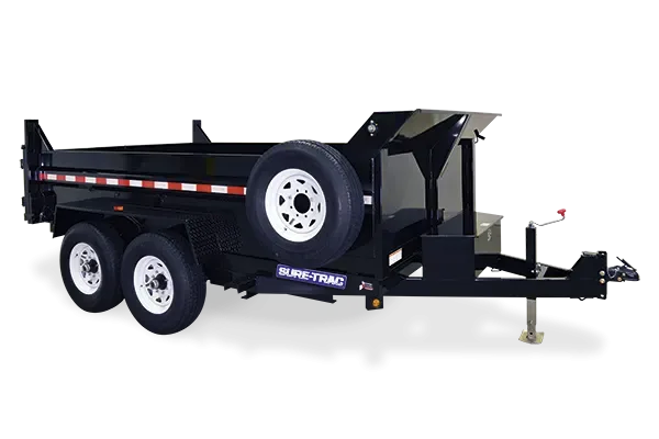 14ft Tarp Topped Dump Trailer For Trash