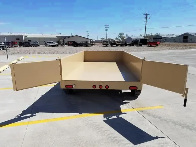 Dessert Tan TA Bumper Pull Dump Trailer 12ft