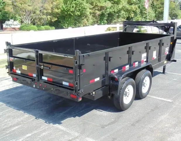 16ft Black GN Dump Trailer