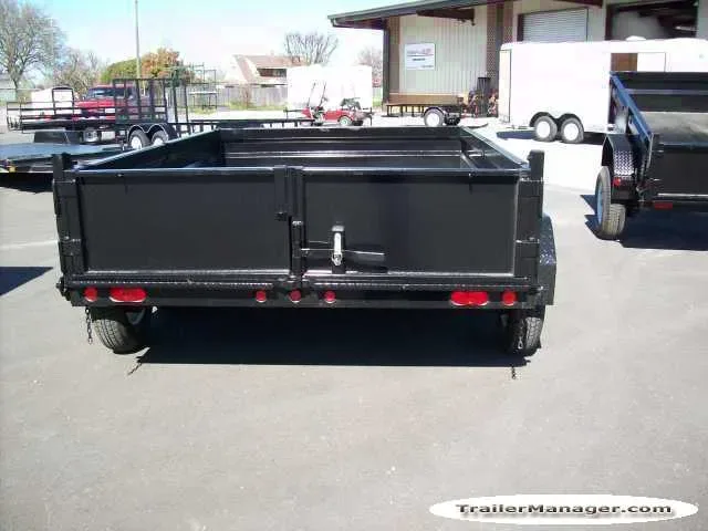 10ft Tandem 3500lb Axle Black Dump Trailer