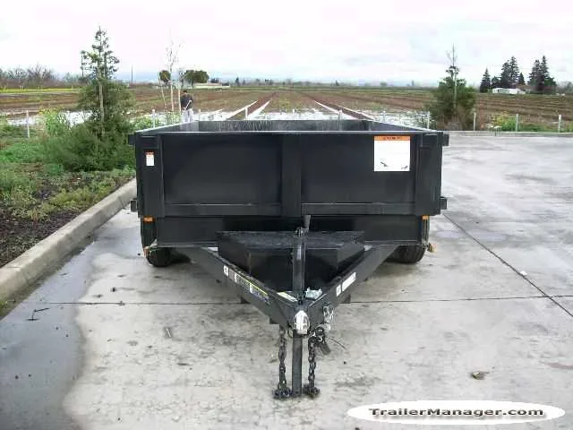 10ft 10K Black Dump Trailer