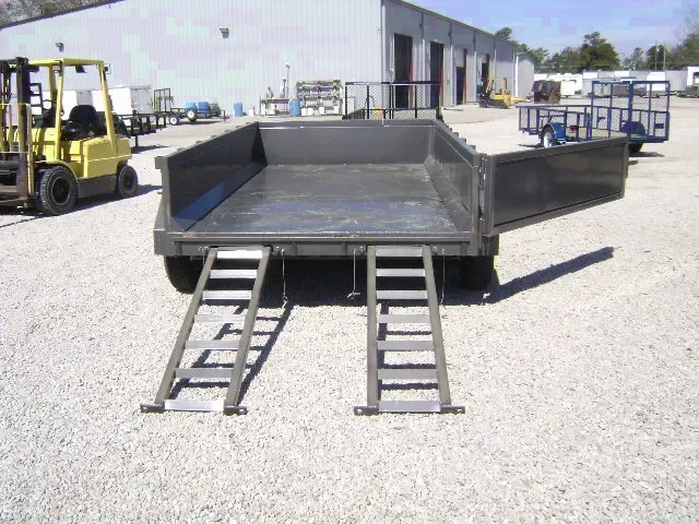 CHARCOAL BP 12FT DUMP TRAILER