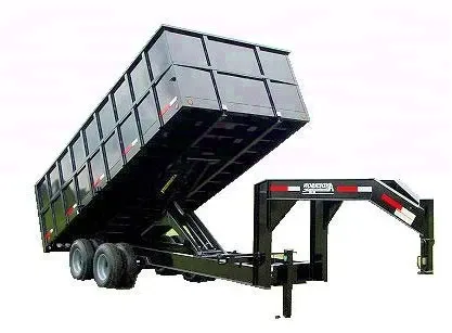 Gooseneck 18ft Dump Trailer w/ Tarp