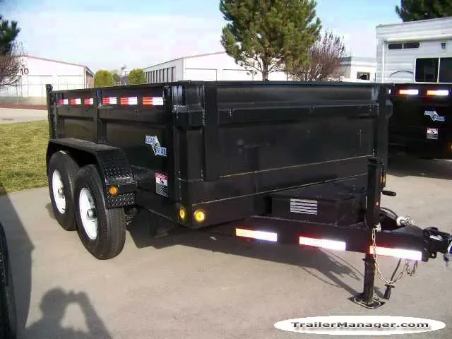 10FT TA BLACK BUMPER PULL DUMP TRAILER