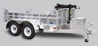 SILVER 10FT DUMP TRAILER TA BUMPER PULL