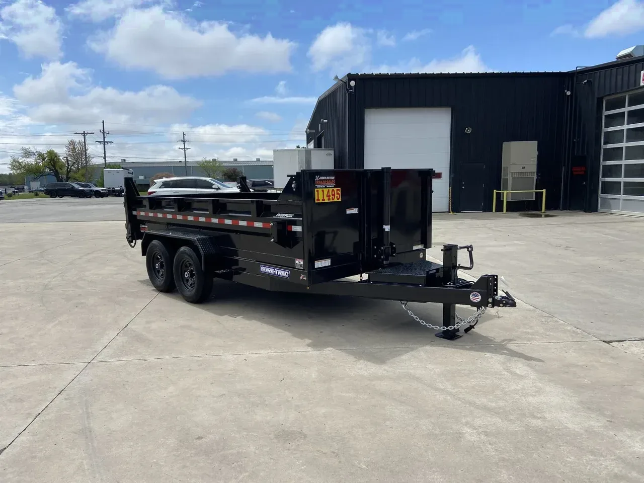Sure-Trac 14' Telescopic Dump Trailer