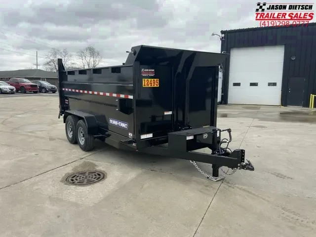 Make an Offer: 2025 Sure-Trac 7x14 HD Low Profile Dump Trailer w/ 4 Ft. Sides