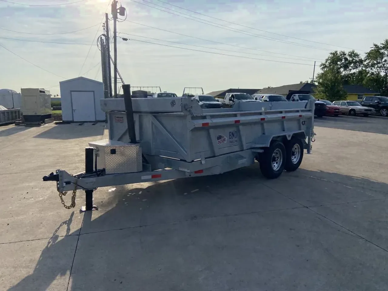 BND Galvanized 7X14 Dump Trailer