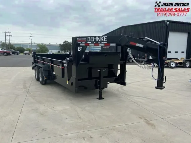 2025 Behnke 7x16 Low Pro Gooseneck Dump Trailer