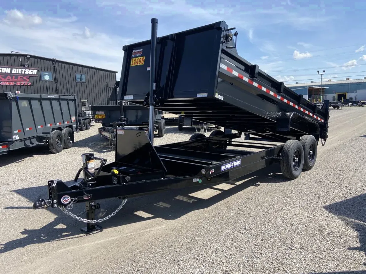 Sure-Trac Dump Trailer 7 x 16