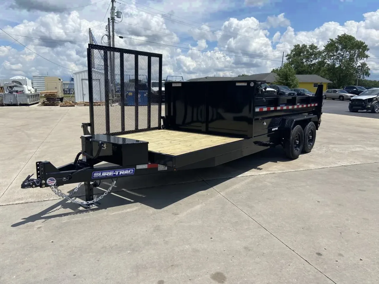 Sure-Trac 7X16(12+6) HD Low Profile Scissor Dump Trailer 14K