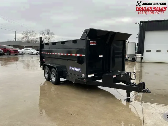 2025 Sure-Trac 82x14 Dump Trailer with 4 FT Sides - Submit Your Offer!