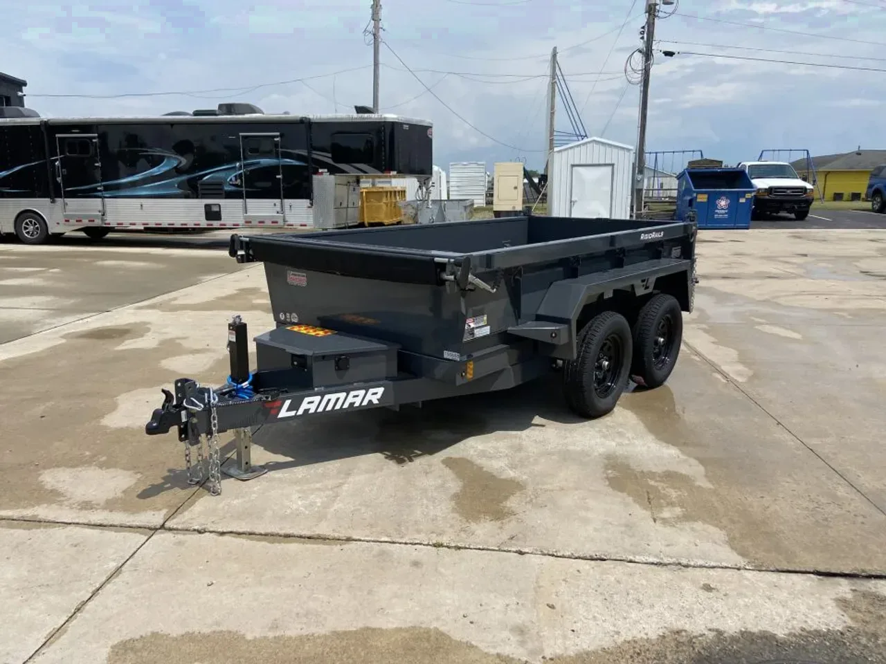Lamar 60"X10' Mini Dump Trailer 7K