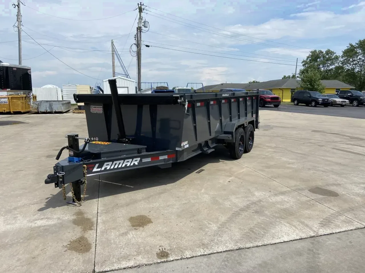 Lamar 83"X16' DT 16K Telescopic Dump Trailer