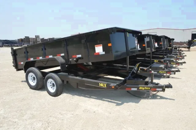 Dump Trailer 14ft Low Profile Tandem 7000lb Axles